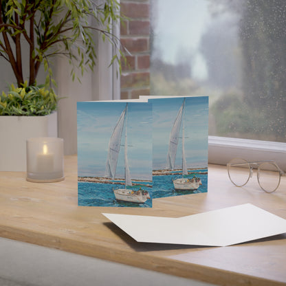 Aqua Bay, Let's Sail Away - Greeting Cards