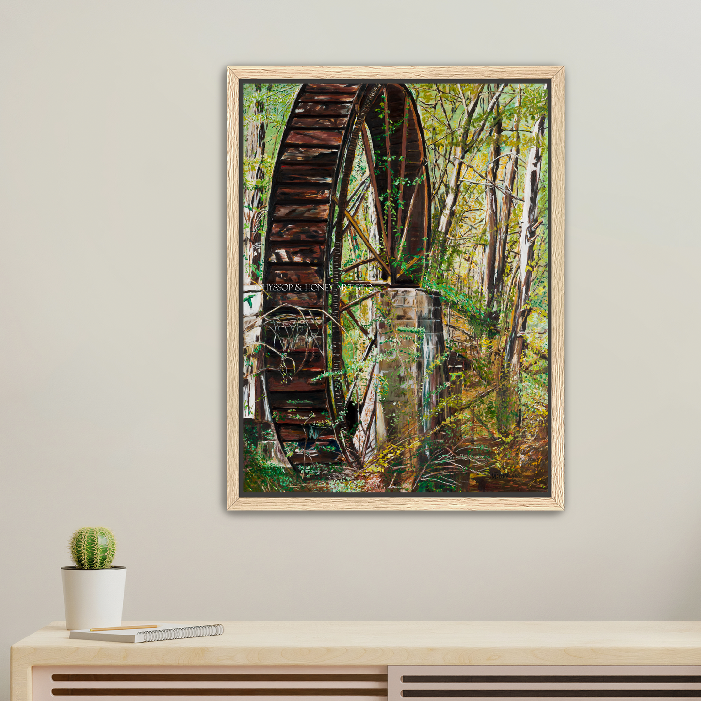 Berry Mill Water Wheel - Canvas
